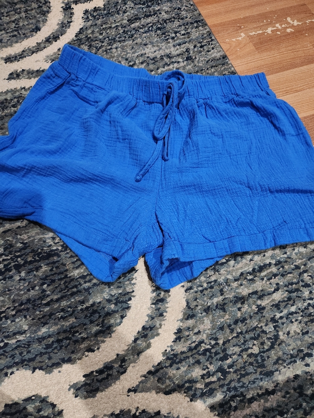 Women’s Casual Drawstring Shorts - Bright Blue